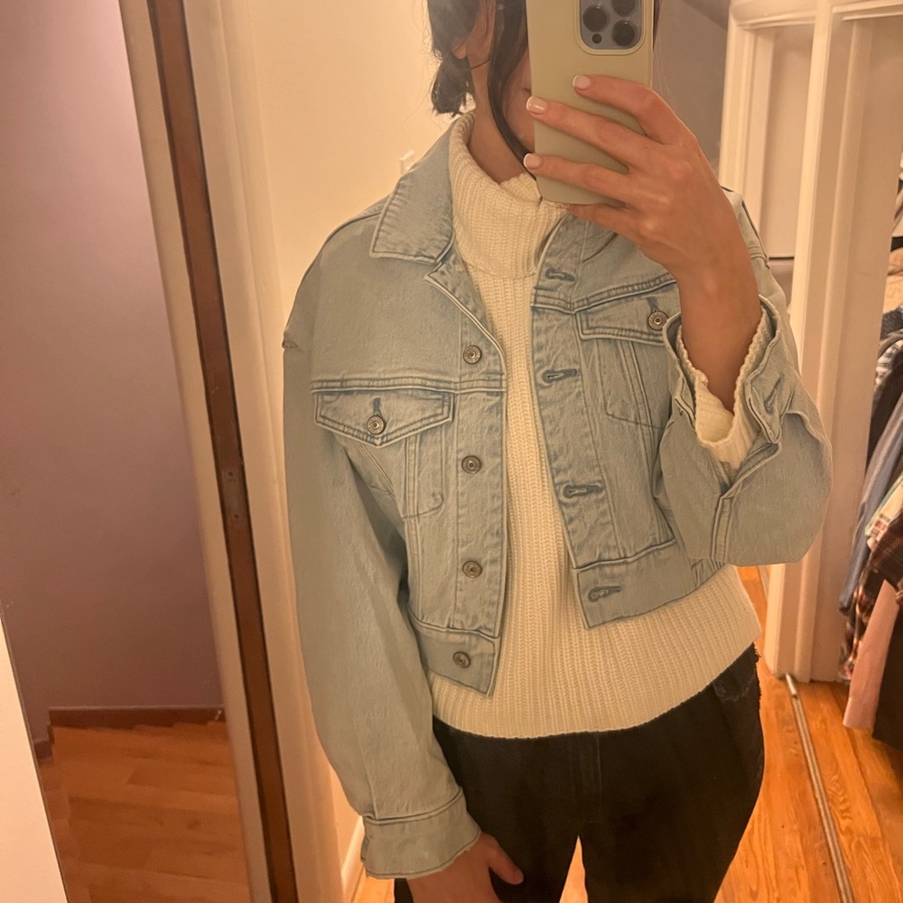 Abercrombie Cinched Denim Jacket